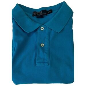 Polo Ralph Lauren Men's Blue Polo‎ Shirt XXL Cotton Embroidered Pony Logo